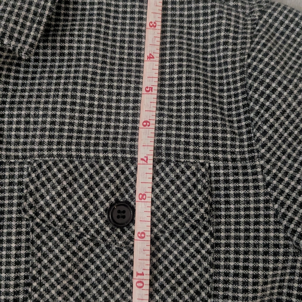 Have Men's Black and White Checkered Shirt Jacket - Picture 11 of 12